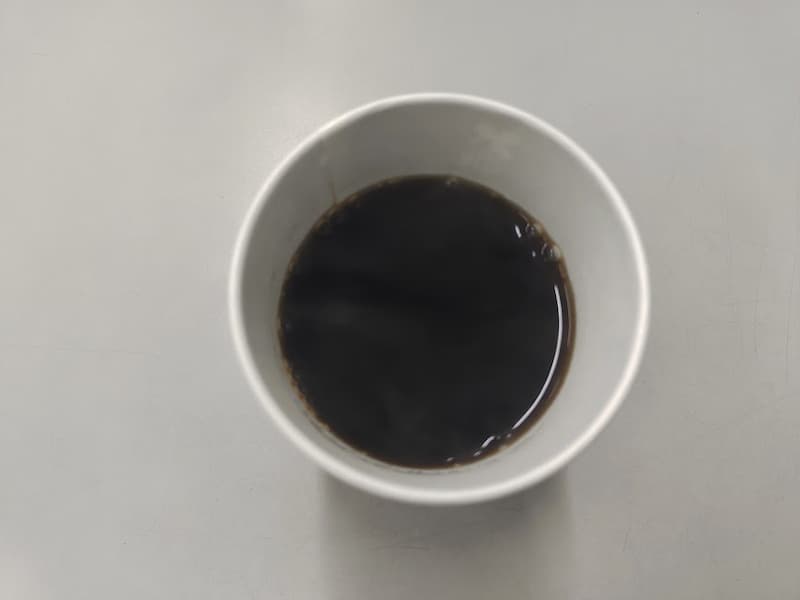 ローソン　カフェインレスホットコーヒー中身画像