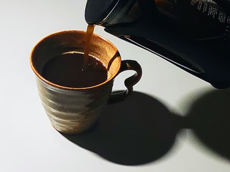 ロクメイコーヒーデカフェ豆フレンチプレス