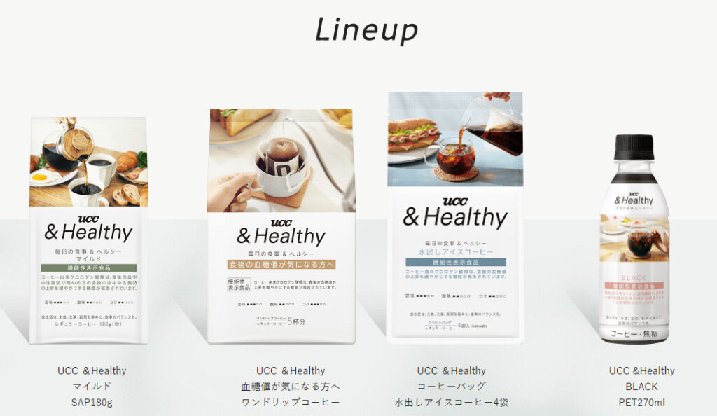 UCC＆Healthyシリーズ画像